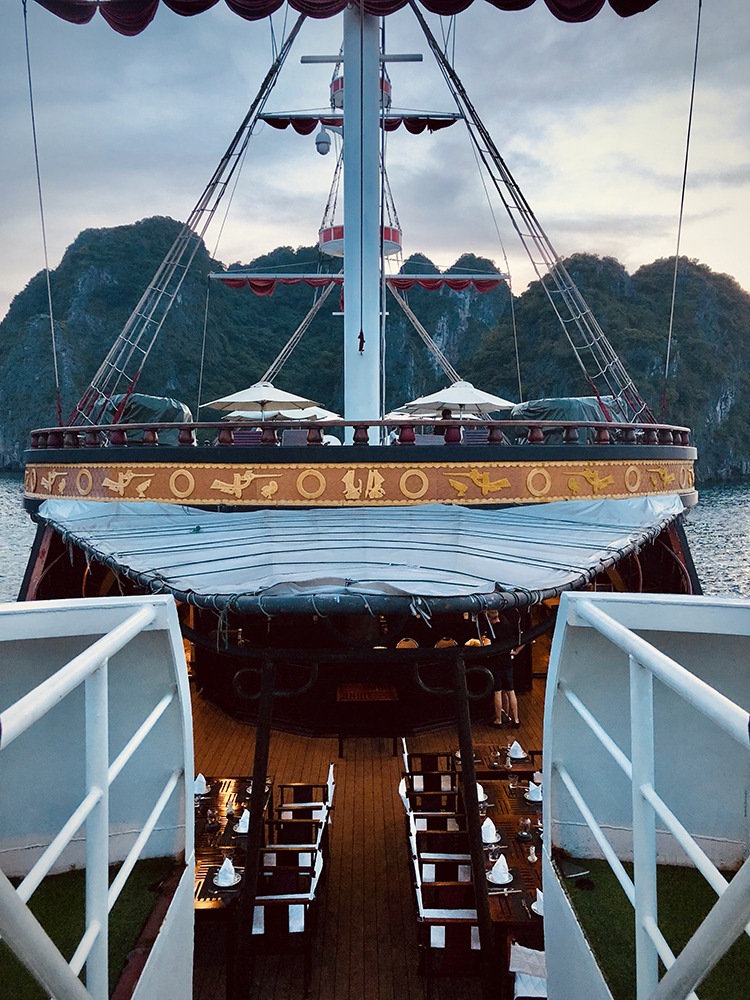 Architecture photography, yacht, Ha Long Bay, Vietnam