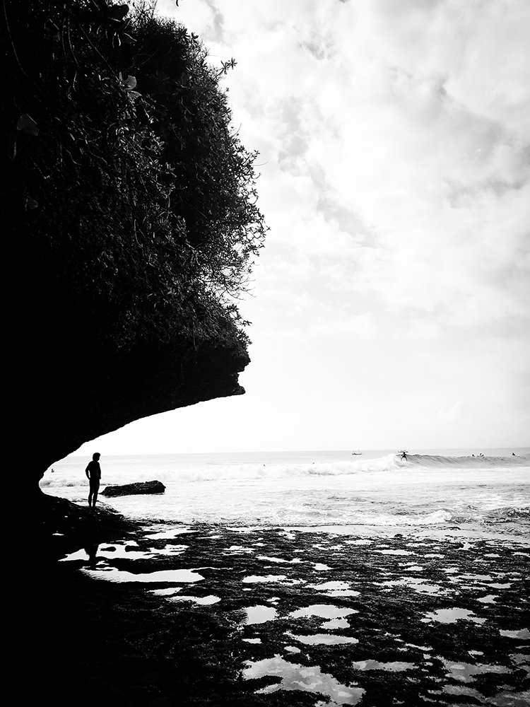 Balangan beach surfers, Bali, Indonesia